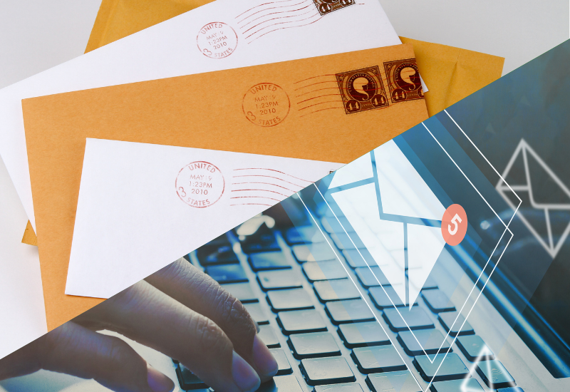 hybrid mail - a mix of digital mail and physical mail